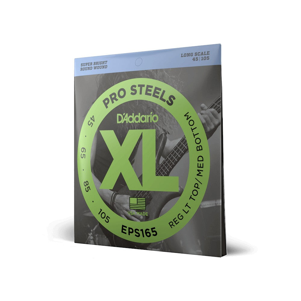 Dây D'Addario EPS165 XL ProSteels 45-105 Regular Light Top/Medium Bottom – bao bì