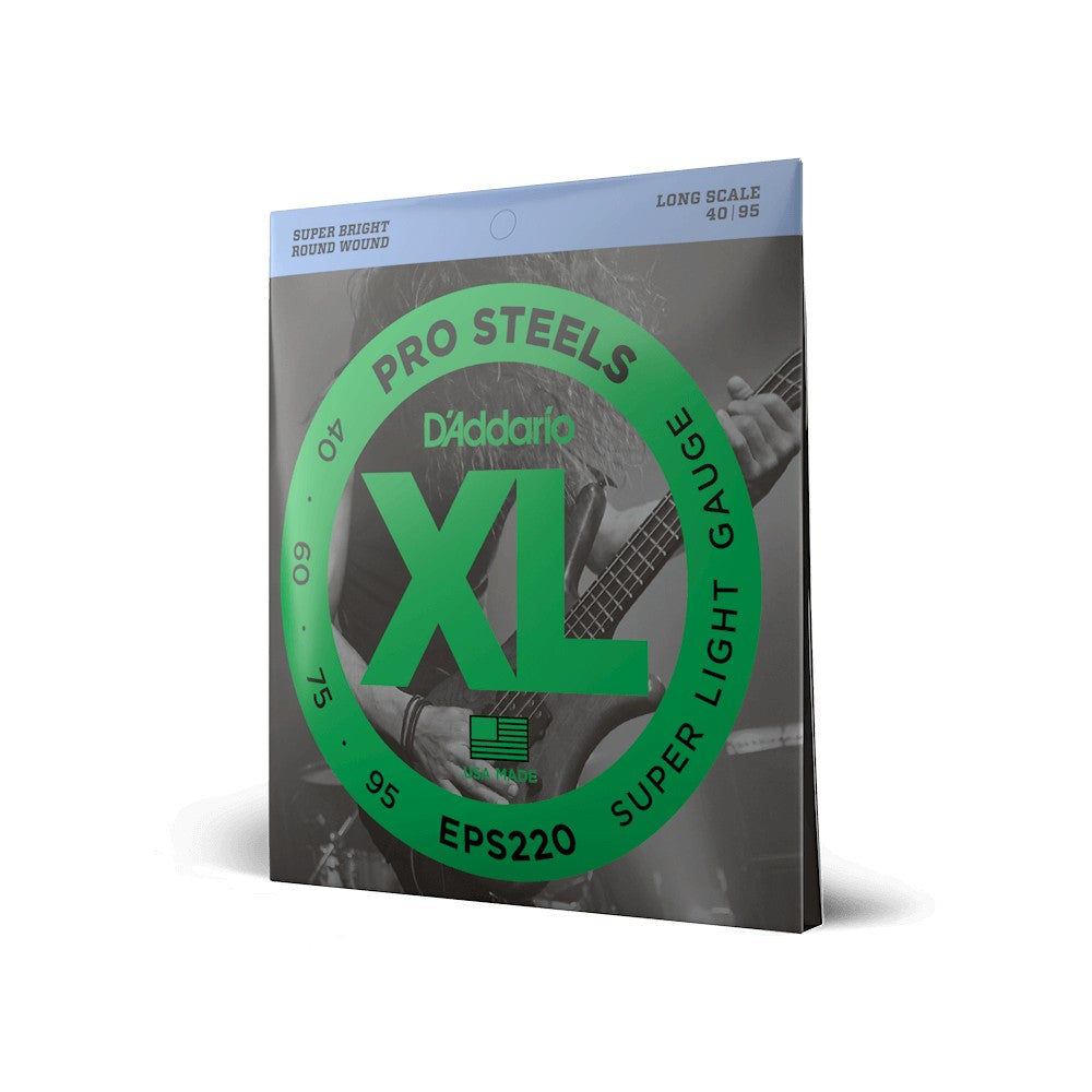 Dây D'Addario EPS220 XL ProSteels 40-95 Super Light – bao bì