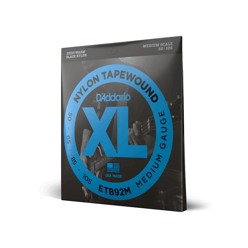 Dây D'Addario ETB92M XL Nylon Tapewound 50-105 Medium – bao bì
