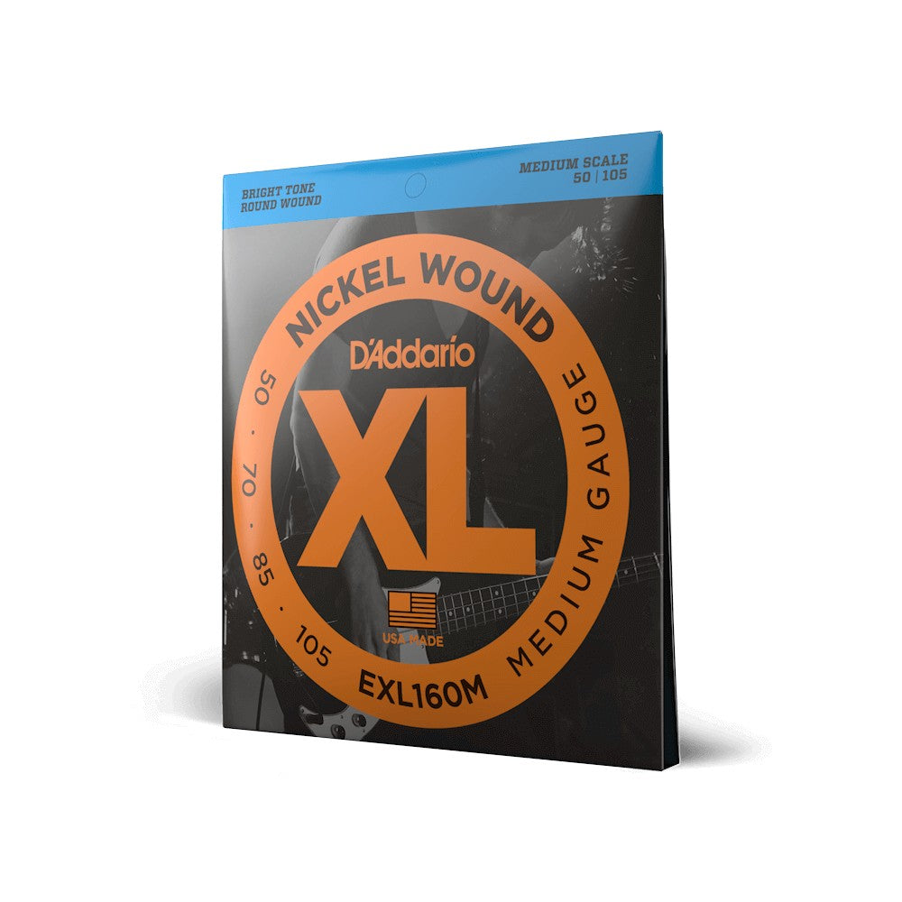 Dây D'Addario EXL160M XL Nickel 50-105 Medium – bao bì