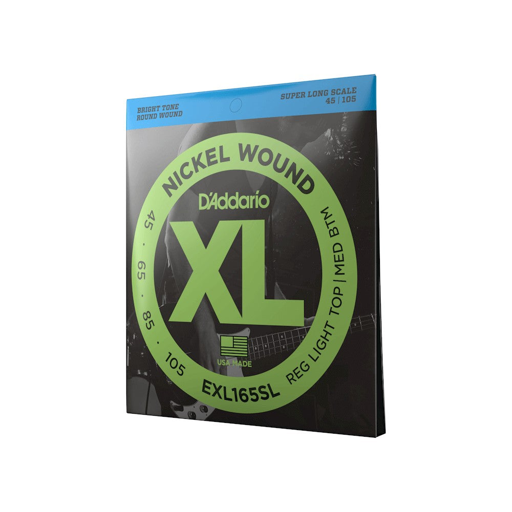 Dây D'Addario EXL165SL XL Nickel 45-105 Regular Light Top/Medium Bottom – bao bì