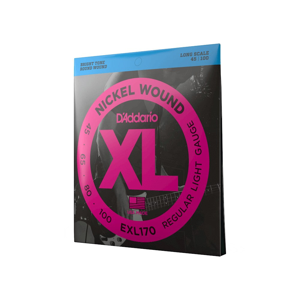 Dây D'Addario EXL170 XL Nickel 45-100 Regular Light – bao bì
