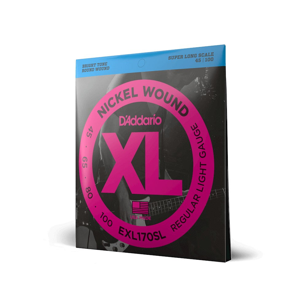 Dây D'Addario EXL170SL XL Nickel 45-100 Regular Light – bao bì