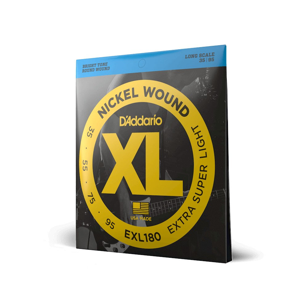 Dây D'Addario EXL180 XL Nickel 35-95 Extra Super Light – bao bì