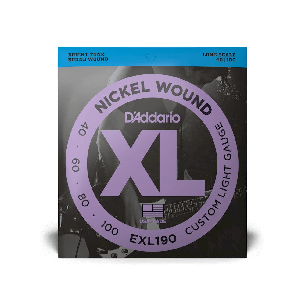 Bao bì dây D'Addario EXL190 XL Nickel 40-100 – ảnh 2