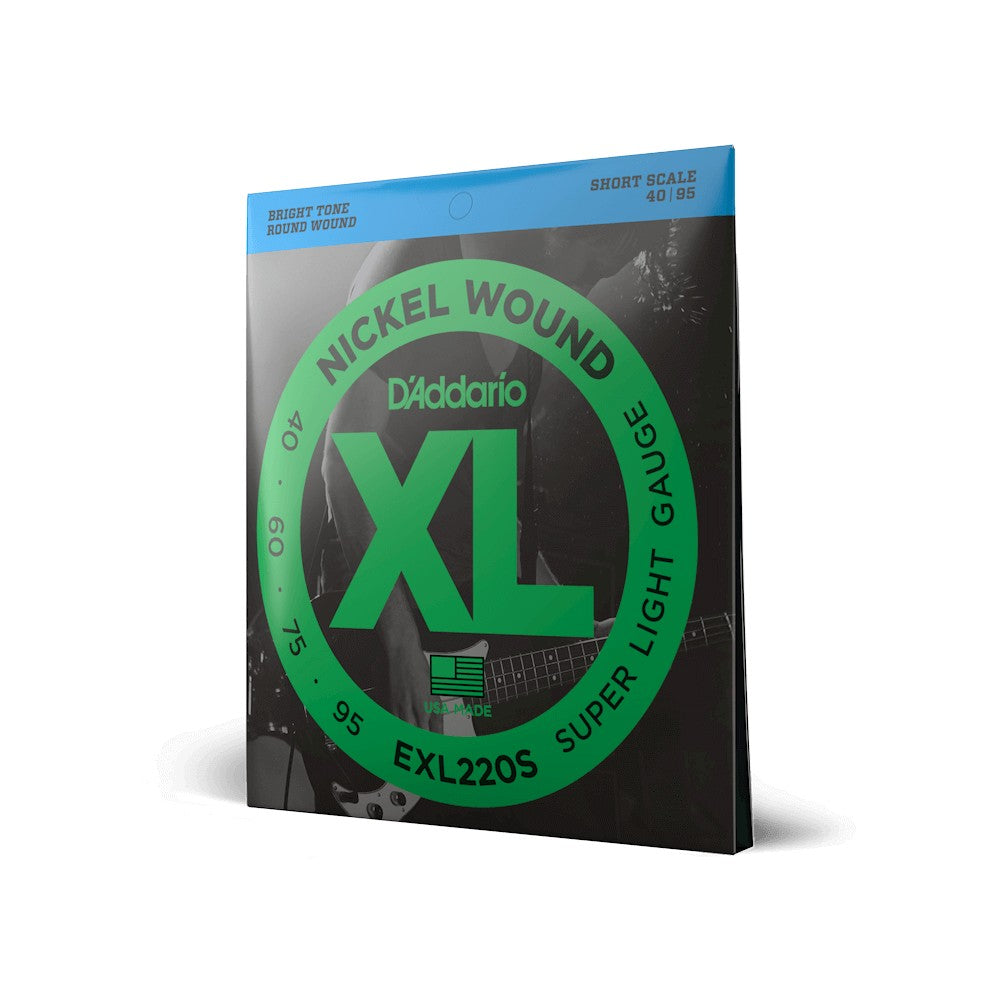 Dây D'Addario EXL220S XL Nickel 40-95 Super Light – bao bì