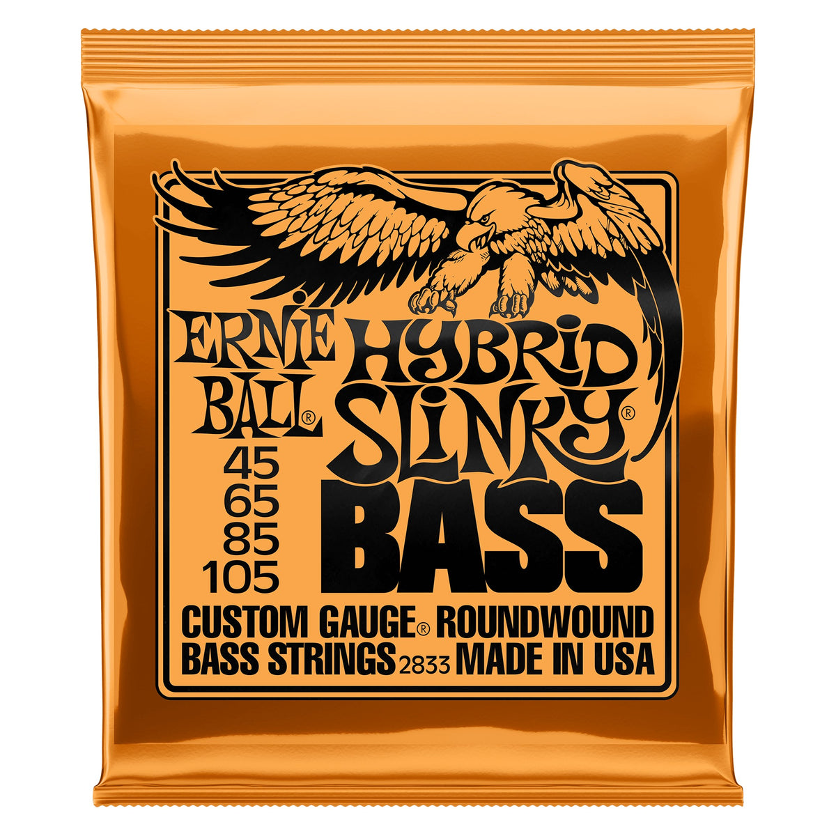 Dây Ernie Ball 2833 Hybrid Slinky Nickel Wound 45-105 – bao bì mặt trước