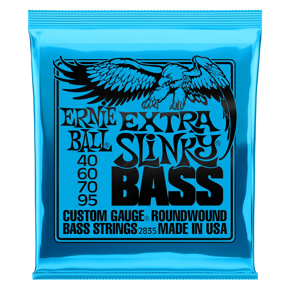 Dây Ernie Ball 2835 Extra Slinky Nickel Wound 40-95 – bao bì mặt trước