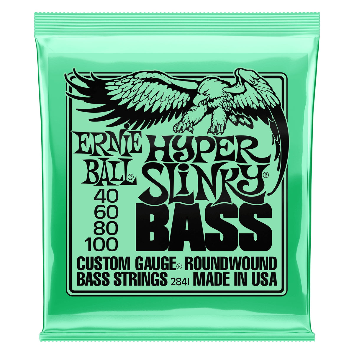 Dây Ernie Ball 2841 Hyper Slinky Nickel Wound 40-100 – bao bì mặt trước