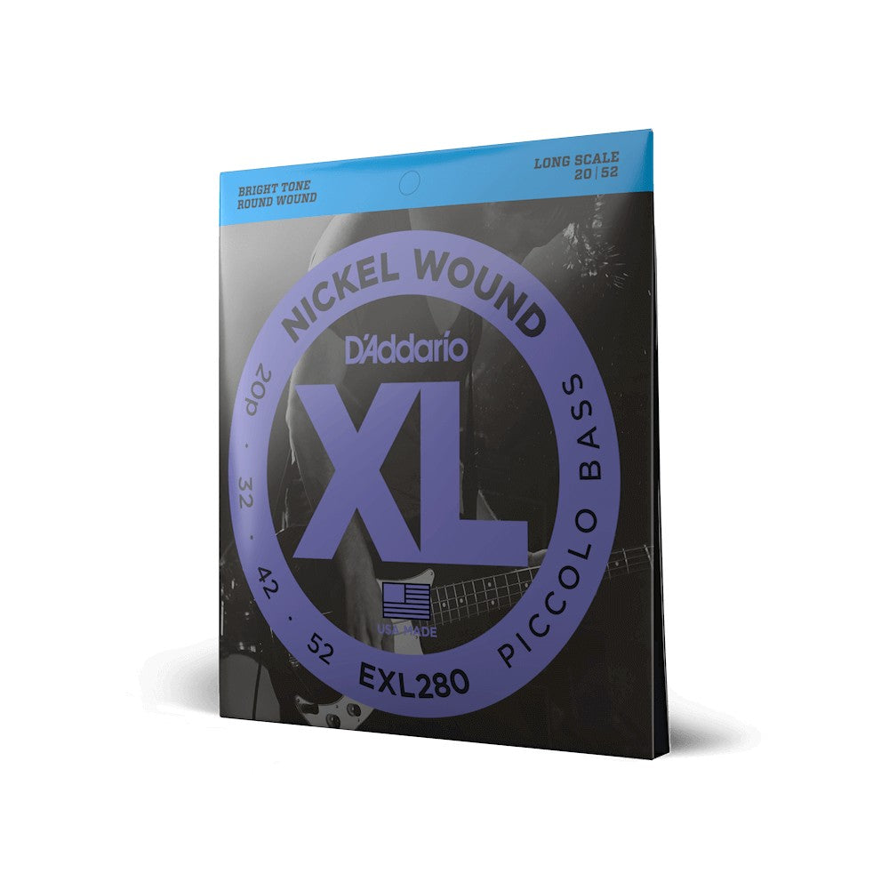 Dây D'Addario EXL280 XL Nickel 20-52 Piccolo – bao bì