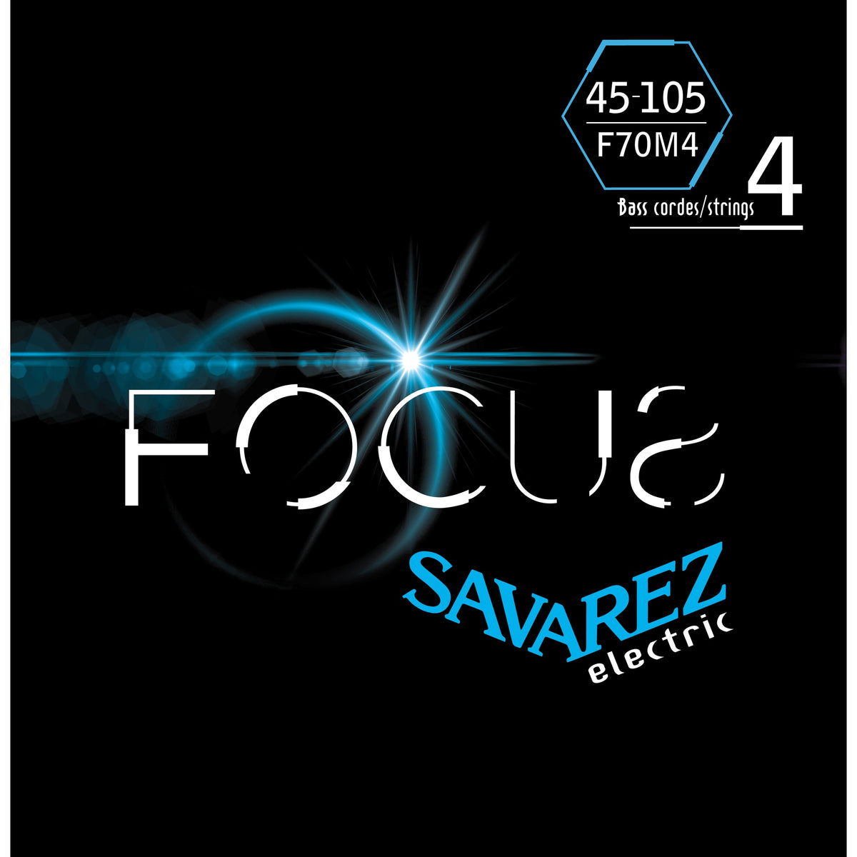 Dây Savarez F70M4 Focus Bass 45-105 Medium – bao bì mặt trước