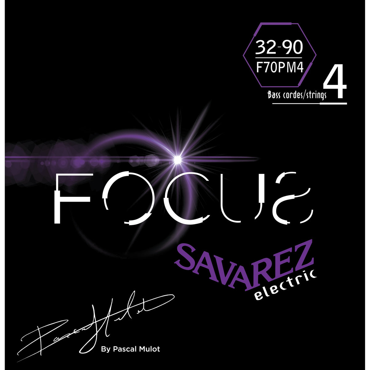 Dây Savarez F70PM4 Focus Bass 32-90 Signature Pascal Mulot – bao bì mặt trước