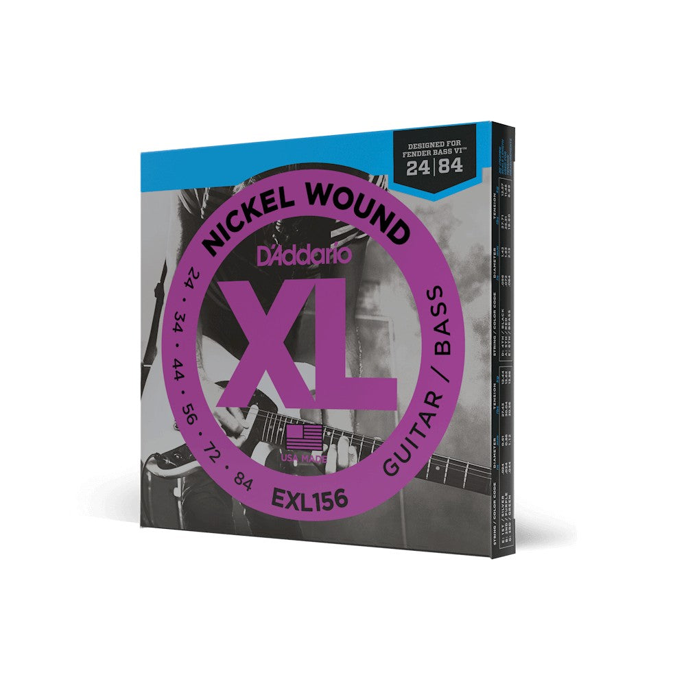 Dây D'Addario EXL156 XL Nickel 24-84 – bao bì