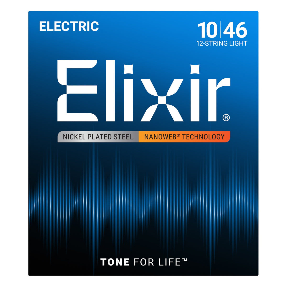 Dây Elixir 12450 Nanoweb 10-46 Light – bao bì mặt trước