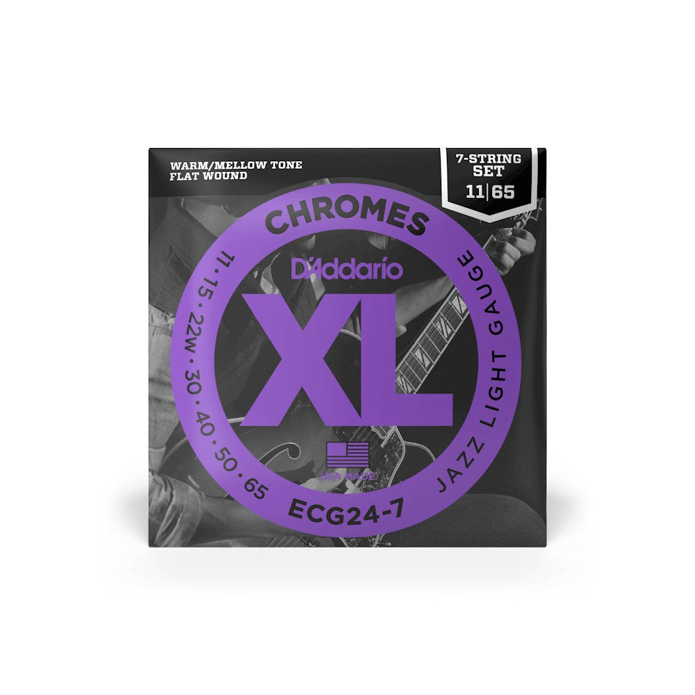 Bao bì dây D'Addario ECG24-7 XL Chromes Flat Wound 11-65 – ảnh 2