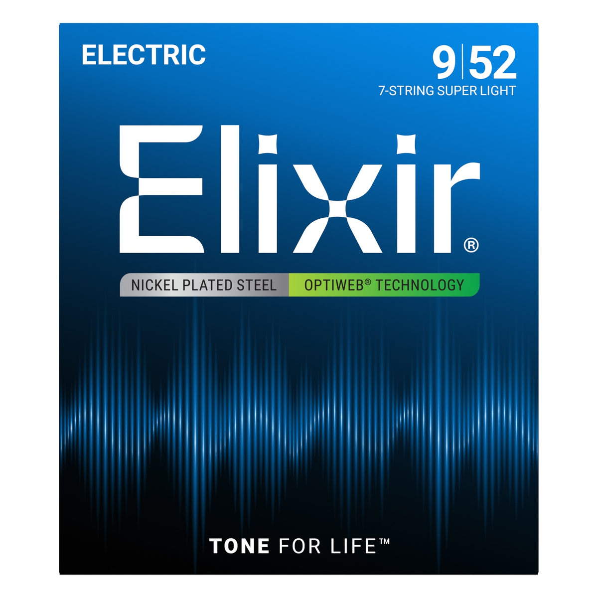 Dây Elixir 19007 Optiweb 9-52 Super Light – bao bì mặt trước