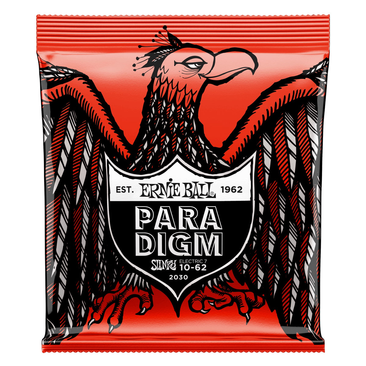 Dây Ernie Ball 2030 Skinny Top Heavy Bottom Slinky Paradigm 10-62 – bao bì mặt trước