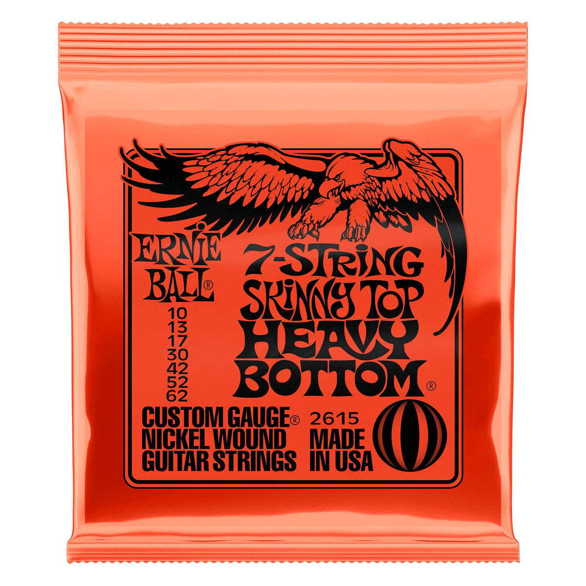 Dây Ernie Ball 2615 Skinny Top Heavy Bottom Slinky Nickel Wound 10-62 – bao bì mặt trước
