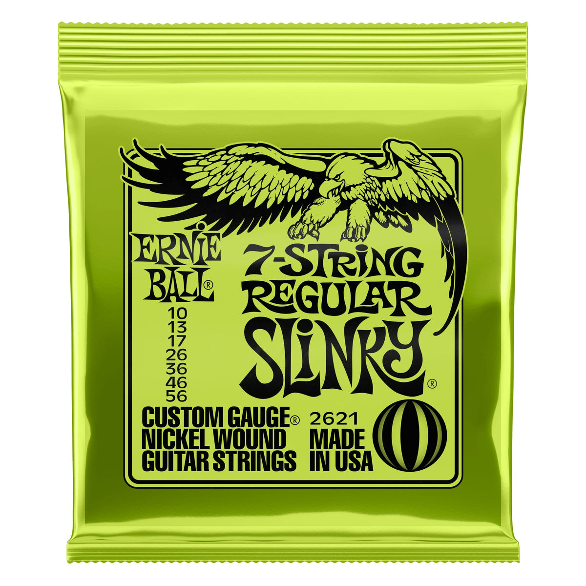 Dây Ernie Ball 2621 Regular Slinky Nickel Wound 10-56 – bao bì mặt trước