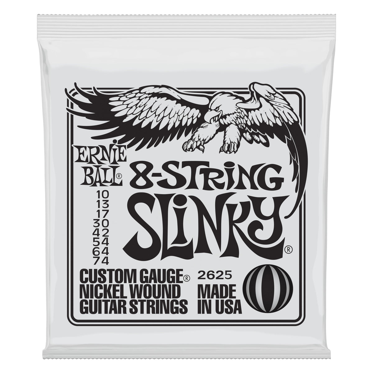 Dây Ernie Ball 2625 Slinky Nickel Wound 10-74 – bao bì mặt trước