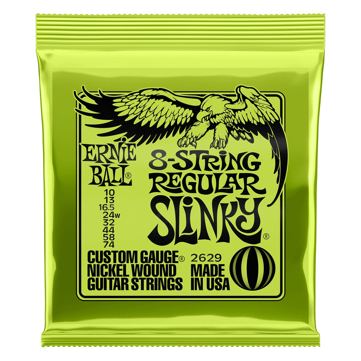 Dây Ernie Ball 2629 Regular Slinky Nickel Wound 10-74 – bao bì mặt trước