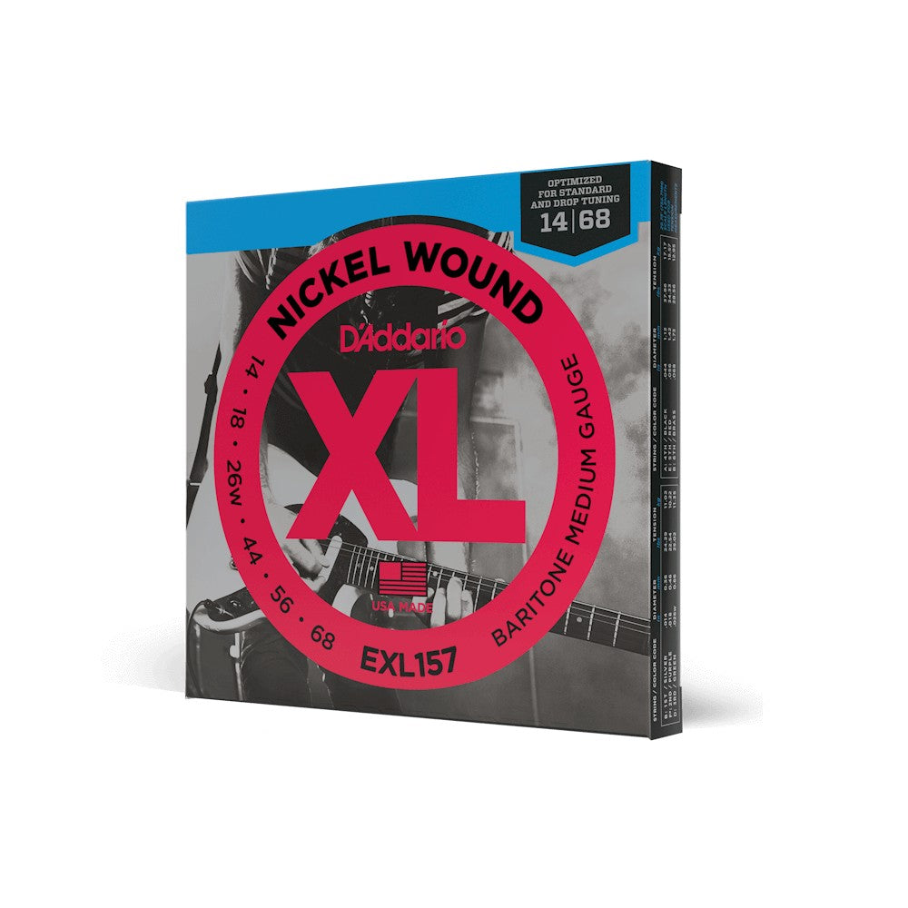 Dây D'Addario EXL157 XL Nickel 14-68 Medium Baritone – bao bì