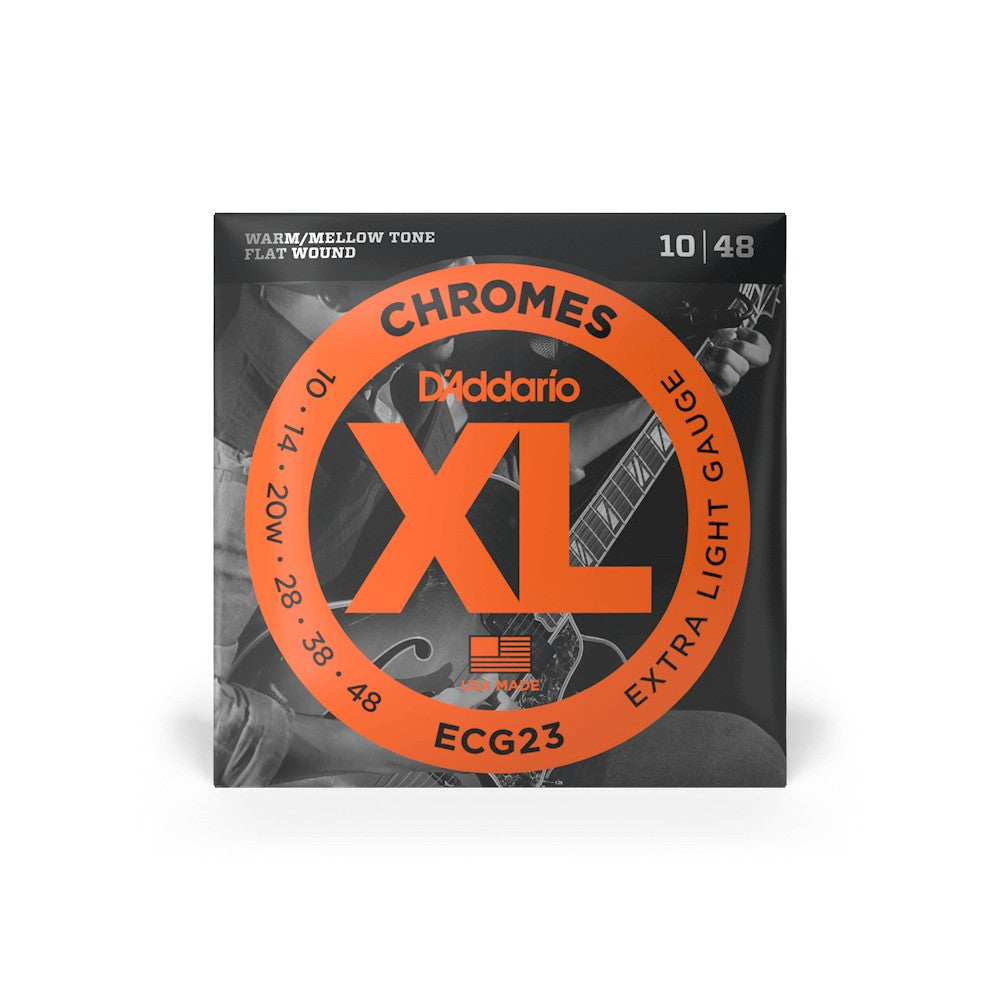 Bao bì dây D'Addario ECG23 XL Chromes Flat Wound 10-48 – ảnh 2