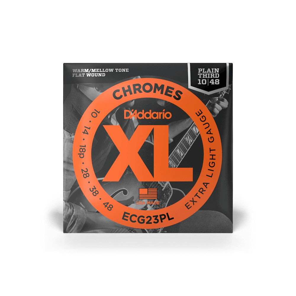 Bao bì dây D'Addario ECG23PL XL Chromes Flat Wound 10-48 – ảnh 2