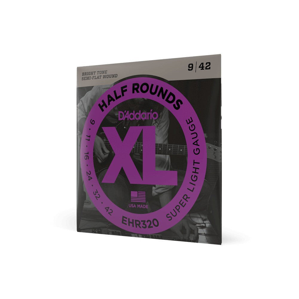 Dây D'Addario EHR320 XL Half Rounds 9-42 Super Light – bao bì