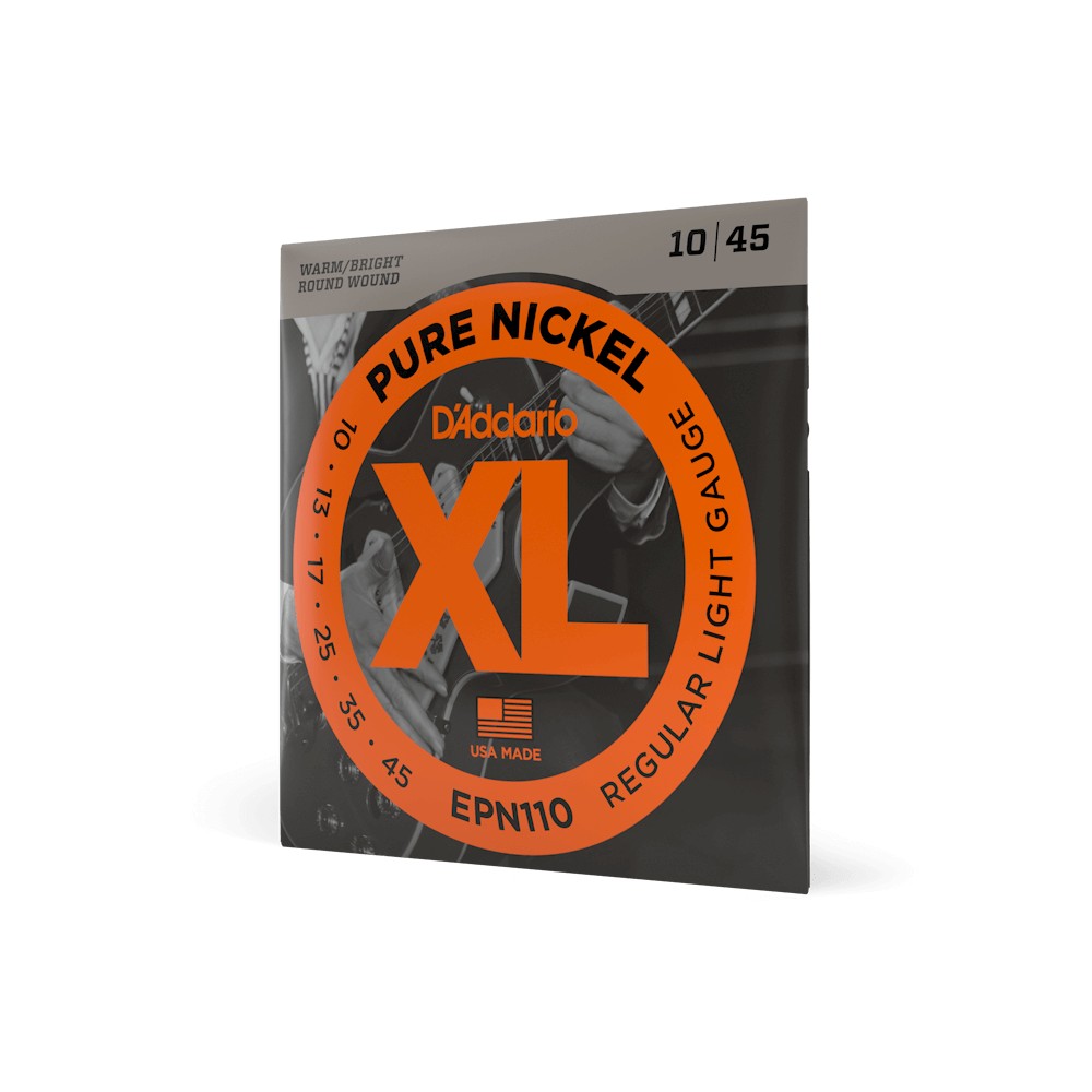 Dây D'Addario EPN110 XL Pure Nickel 10-45 Regular Light – bao bì