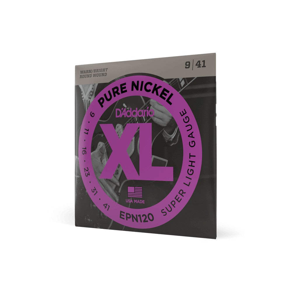 Dây D'Addario EPN120 XL Pure Nickel 9-41 Super Light – bao bì