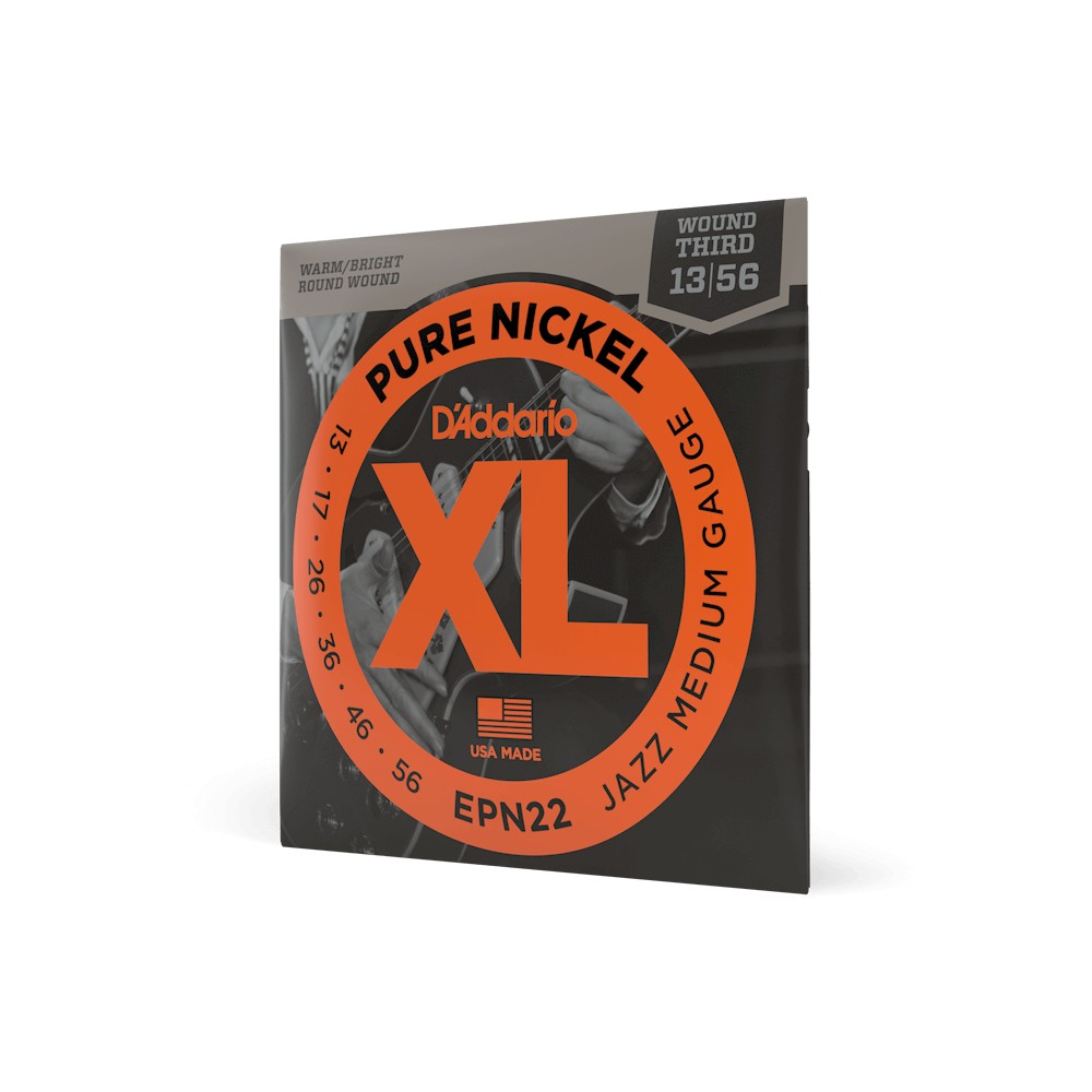 Dây D'Addario EPN22 XL Pure Nickel 13-56 Jazz Medium – bao bì