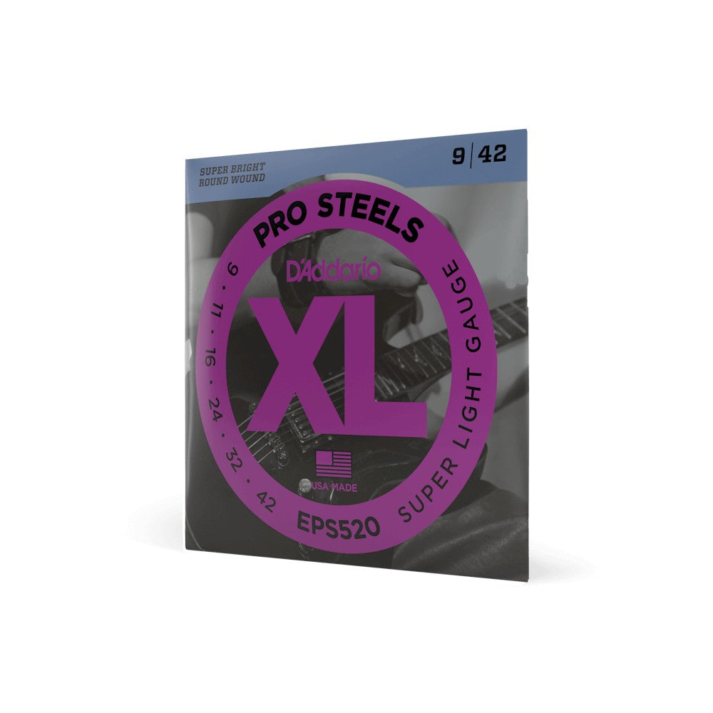 Dây D'Addario EPS520 XL ProSteels 9-42 Super Light – bao bì