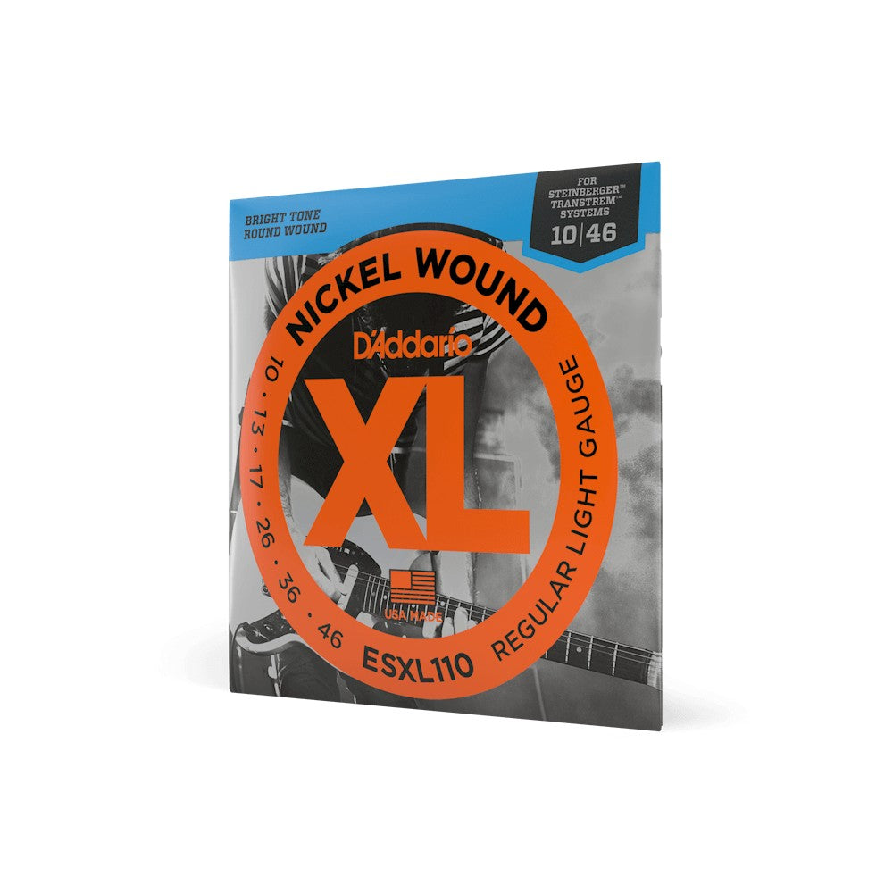 Dây D'Addario ESXL110 XL Nickel 10-46 Regular Light Double Ball End – bao bì