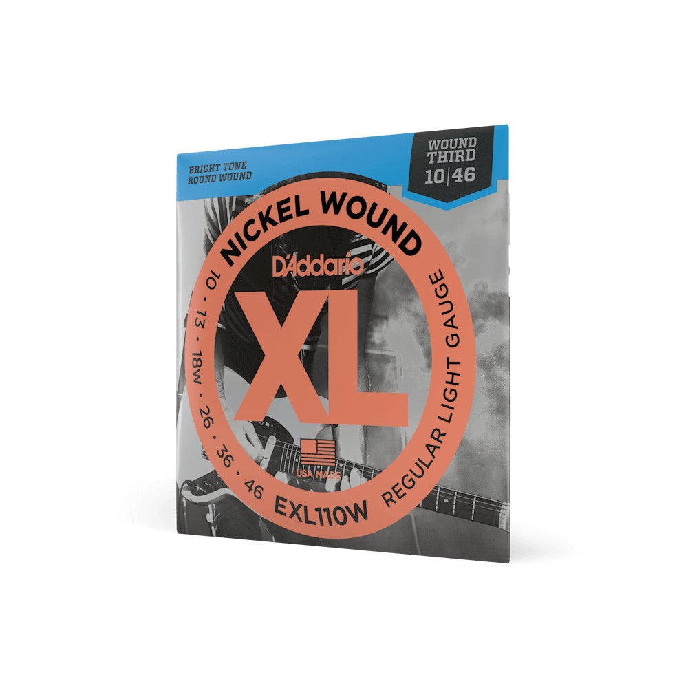Dây D'Addario EXL110W XL Nickel 10-46 Regular Light Wound Third – bao bì