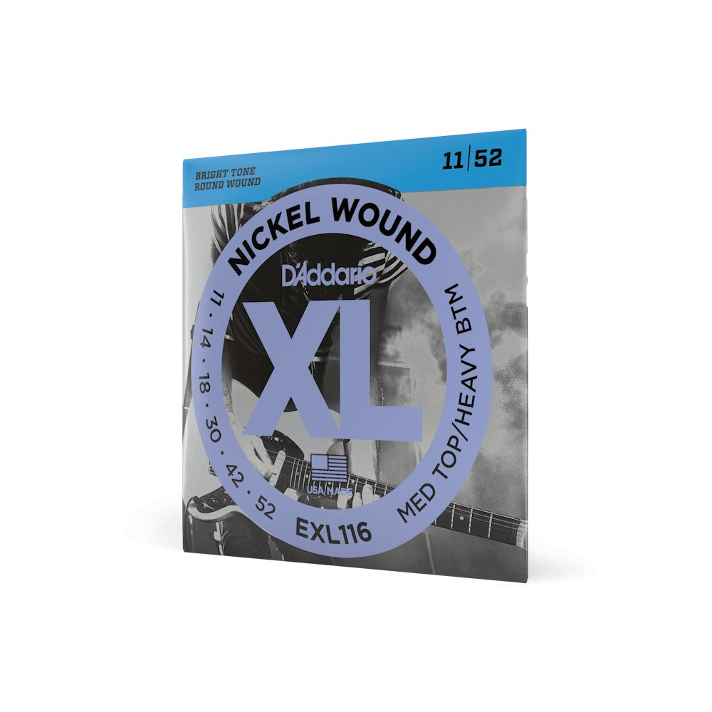 Dây D'Addario EXL116 XL Nickel 11-52 Medium Top/Heavy Bottom – bao bì