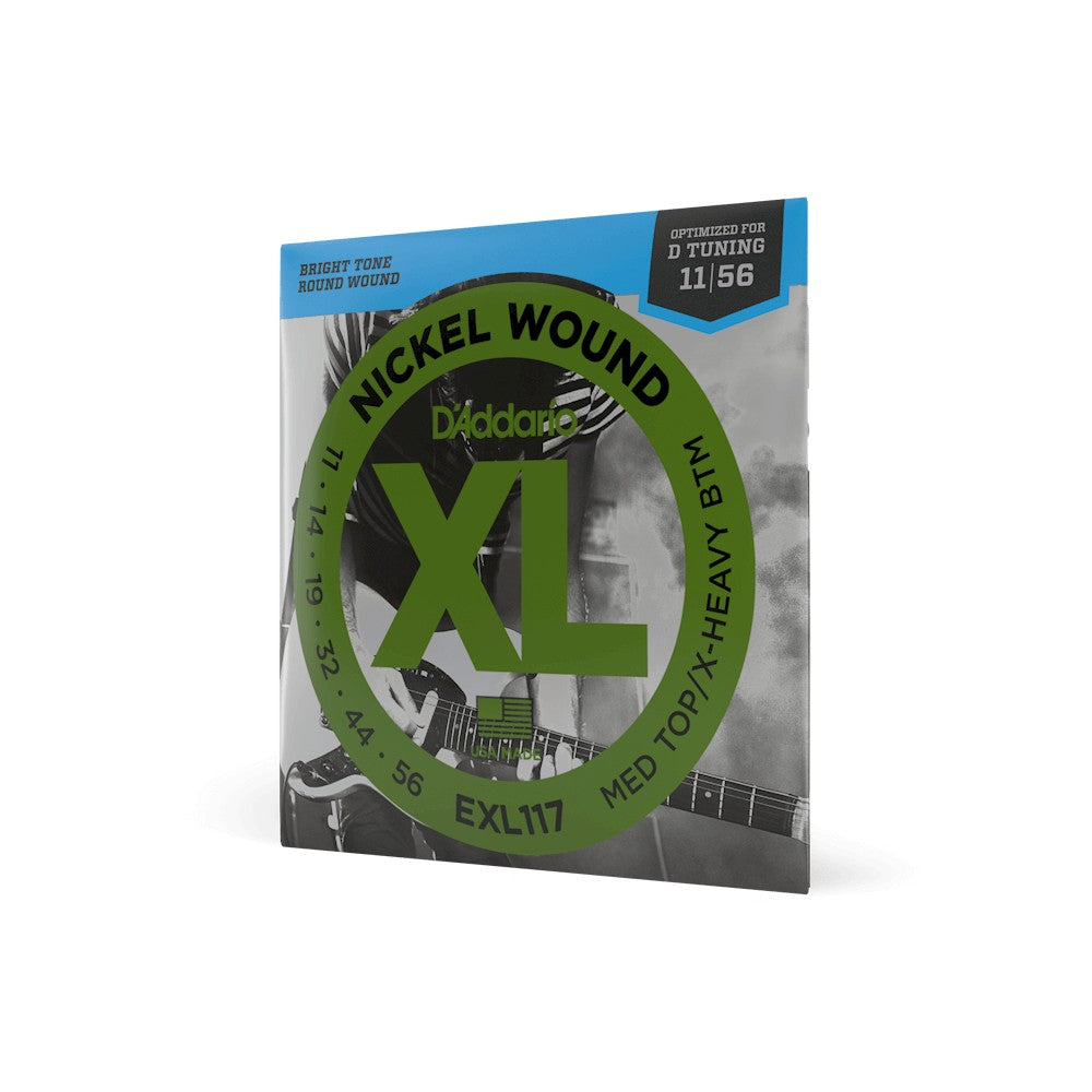 Dây D'Addario EXL117 XL Nickel 11-56 Medium Top/Extra Heavy Bottom – bao bì
