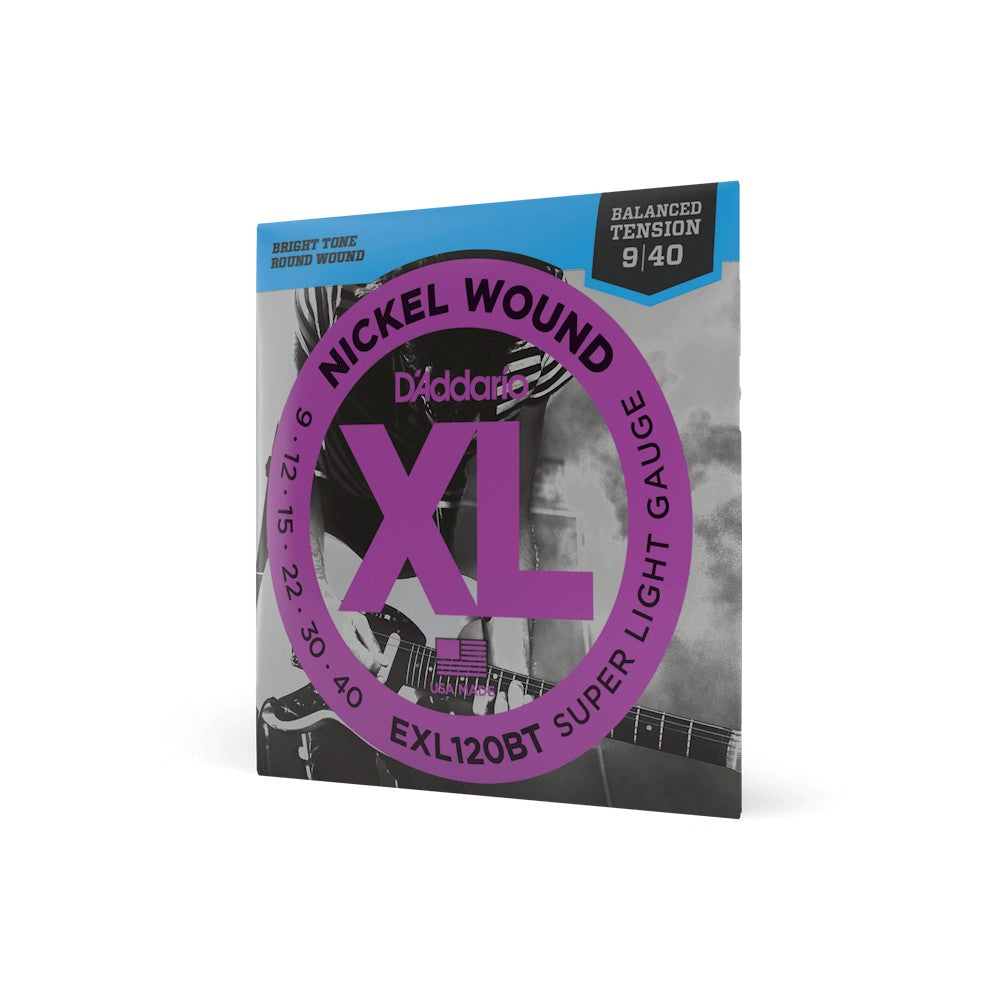 Dây D'Addario EXL120BT XL Nickel 9-40 Super Light Balanced Tension – bao bì