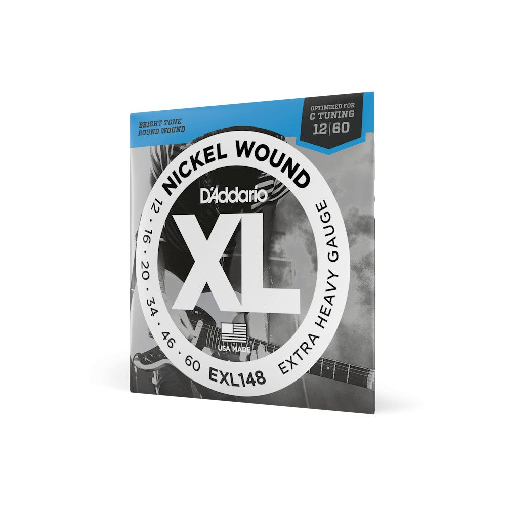 Dây D'Addario EXL148 XL Nickel 12-60 Extra Heavy – bao bì