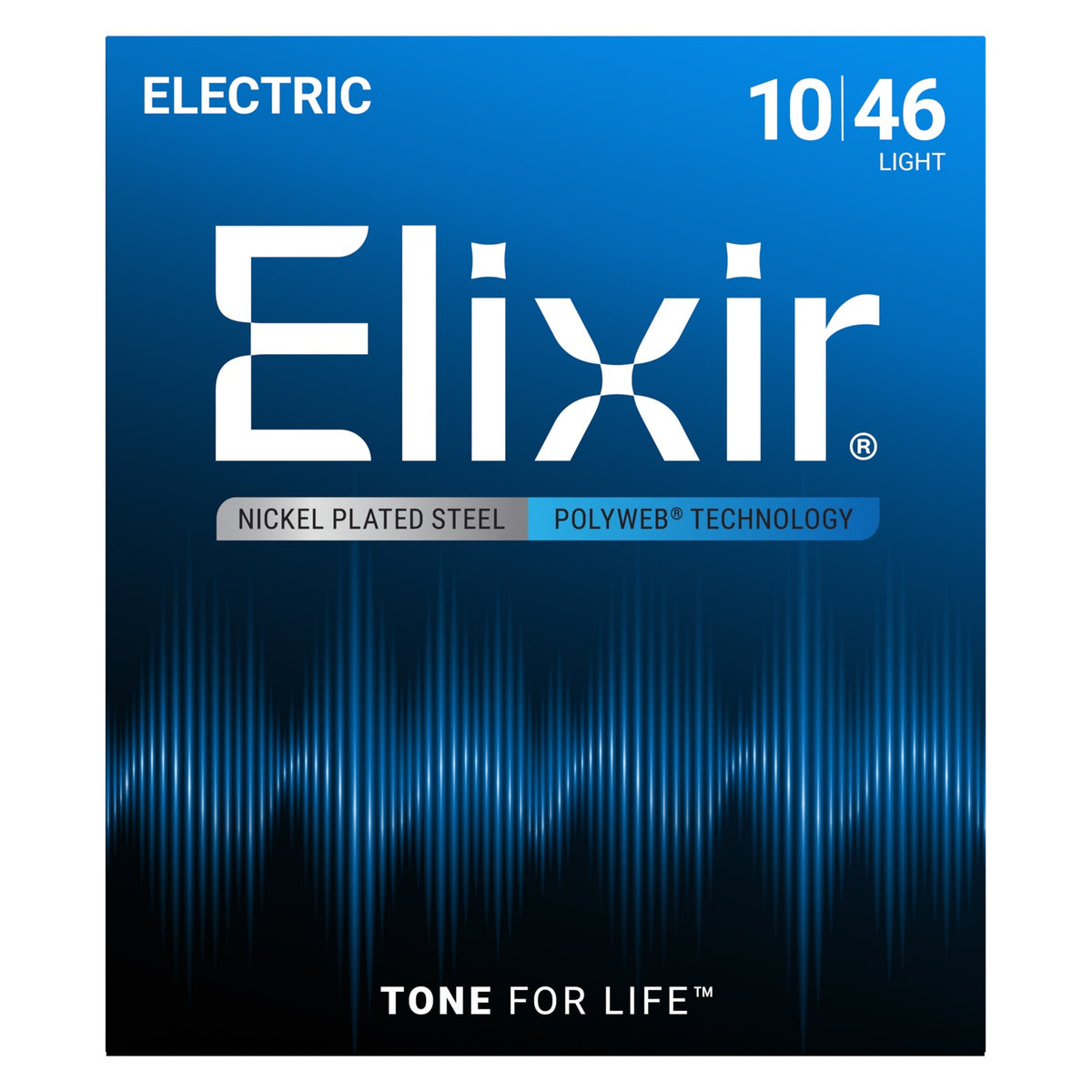 Dây Elixir 12050 Polyweb 10-46 Light – bao bì mặt trước