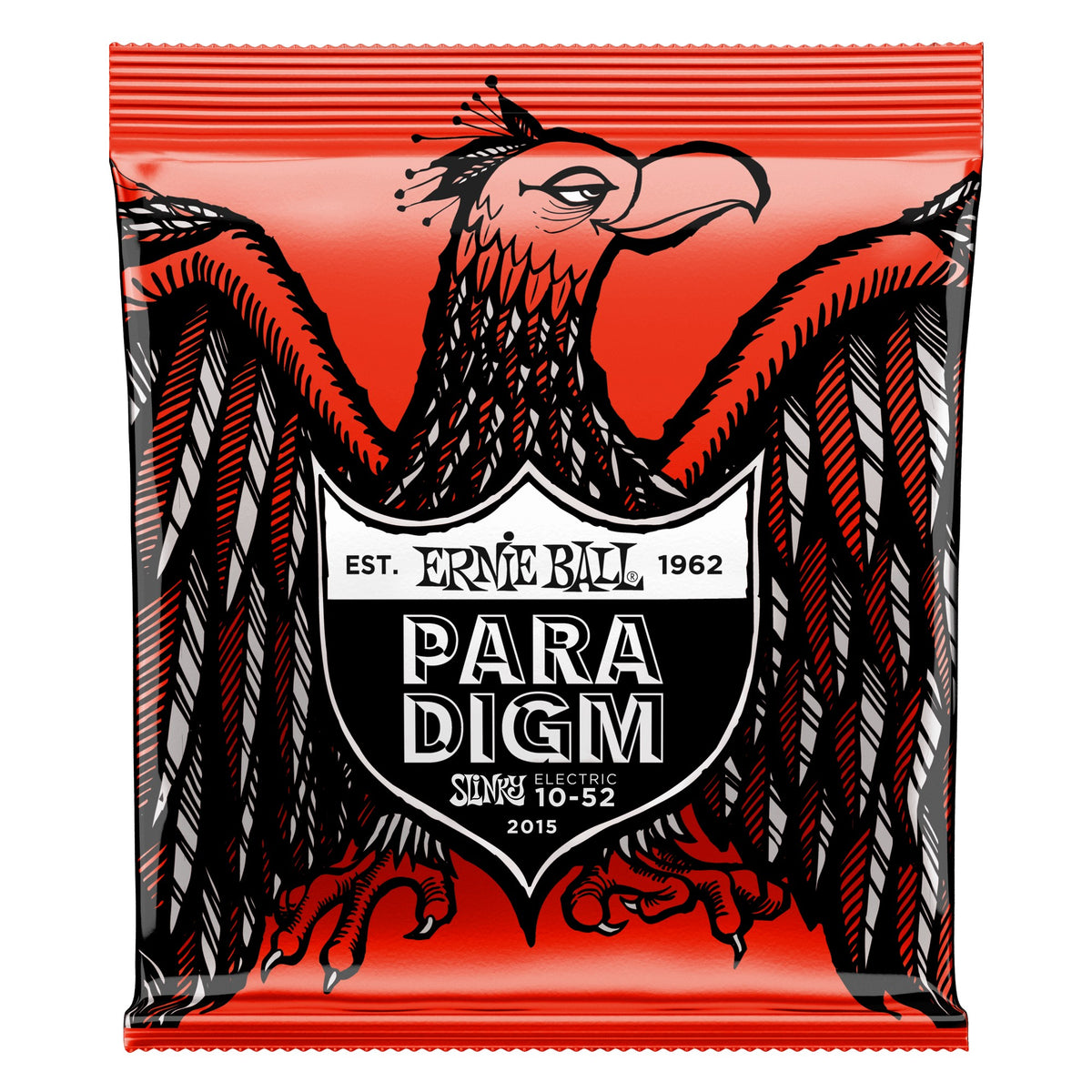 Dây Ernie Ball 2015 Skinny Top Heavy Bottom Slinky Paradigm 10-52 – bao bì mặt trước
