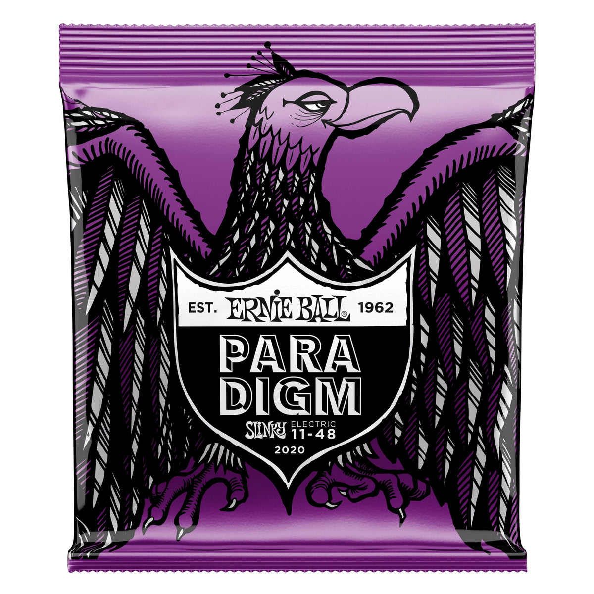 Dây Ernie Ball 2020 Power Slinky Paradigm 11-48 – bao bì mặt trước