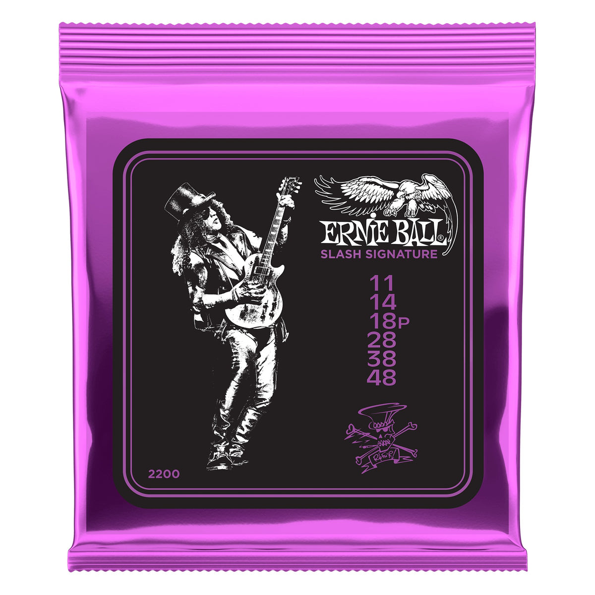 Dây Ernie Ball 2200 Slash Signature 11-48 – bao bì mặt trước