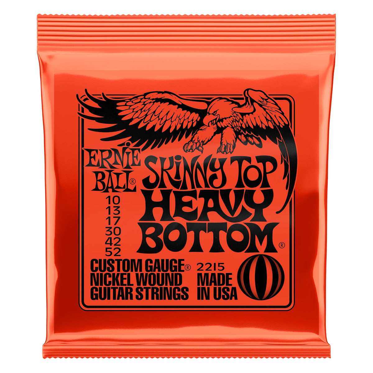 Dây Ernie Ball 2215 Skinny Top Heavy Bottom Slinky Nickel Wound 10-52 – bao bì mặt trước