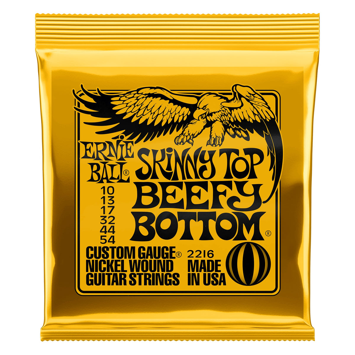 Dây Ernie Ball 2216 Skinny Top Beefy Bottom Slinky Nickel Wound 10-54 – bao bì mặt trước