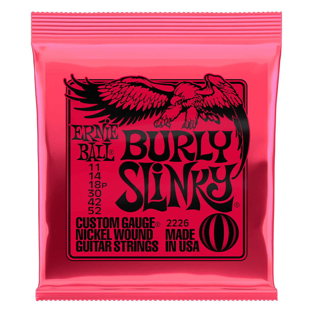 Dây Ernie Ball 2226 Burly Slinky Nickel Wound 11-52 – bao bì mặt trước