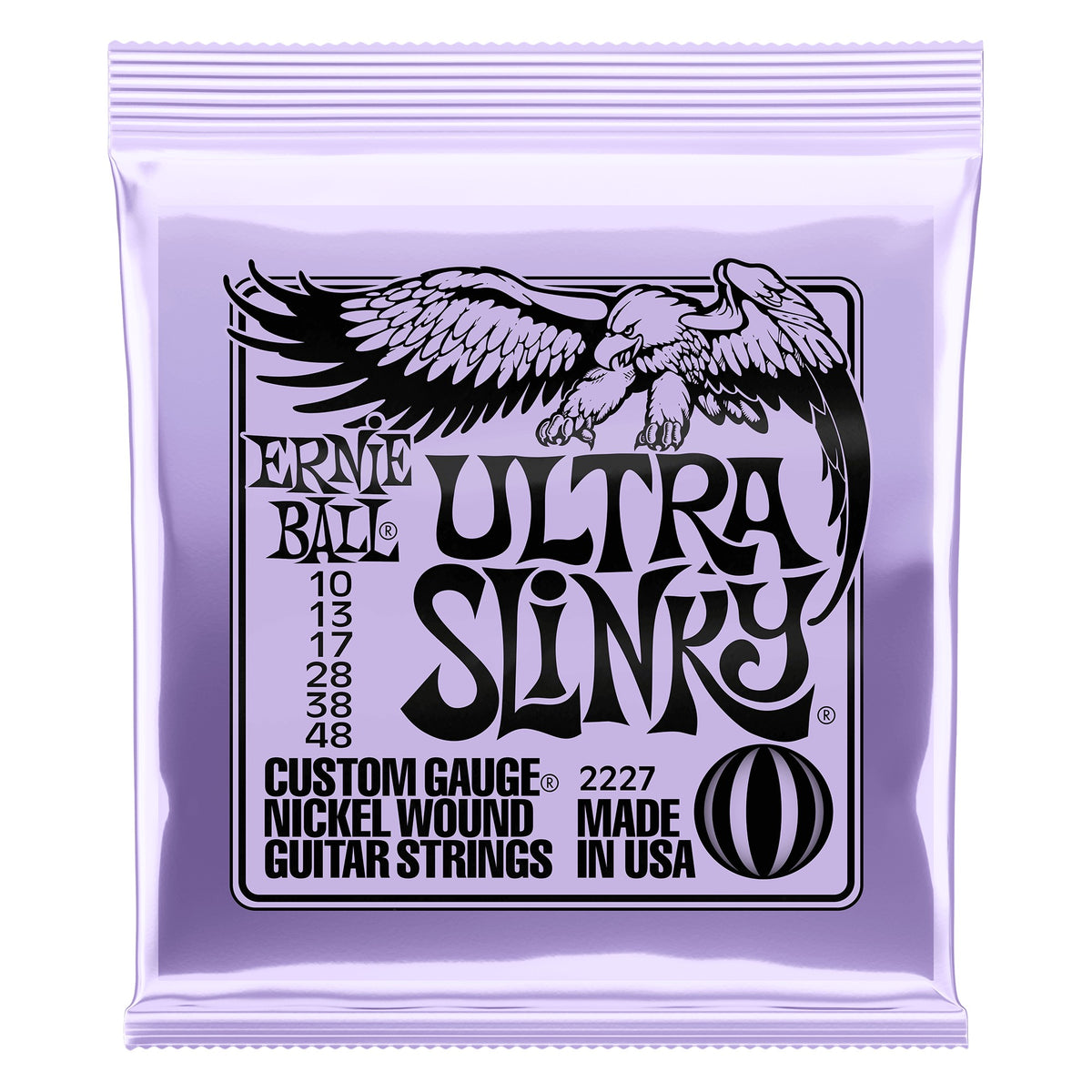 Dây Ernie Ball 2227 Ultra Slinky Nickel Wound 10-48 – bao bì mặt trước