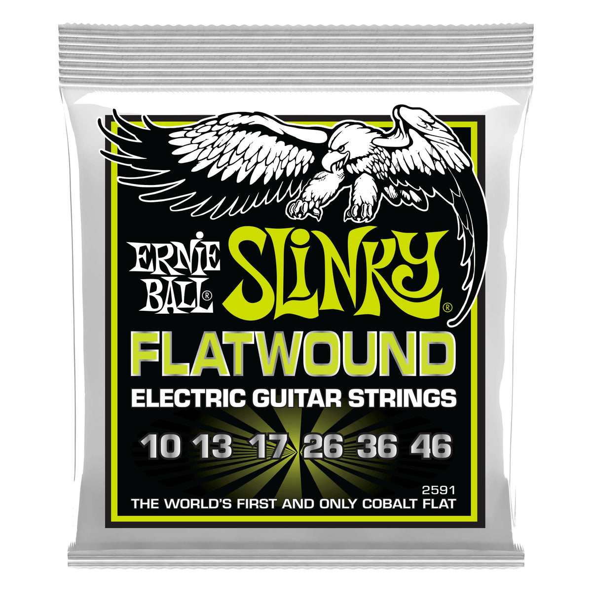 Dây Ernie Ball 2591 Regular Slinky Cobalt Flatwound 10-46 – bao bì mặt trước