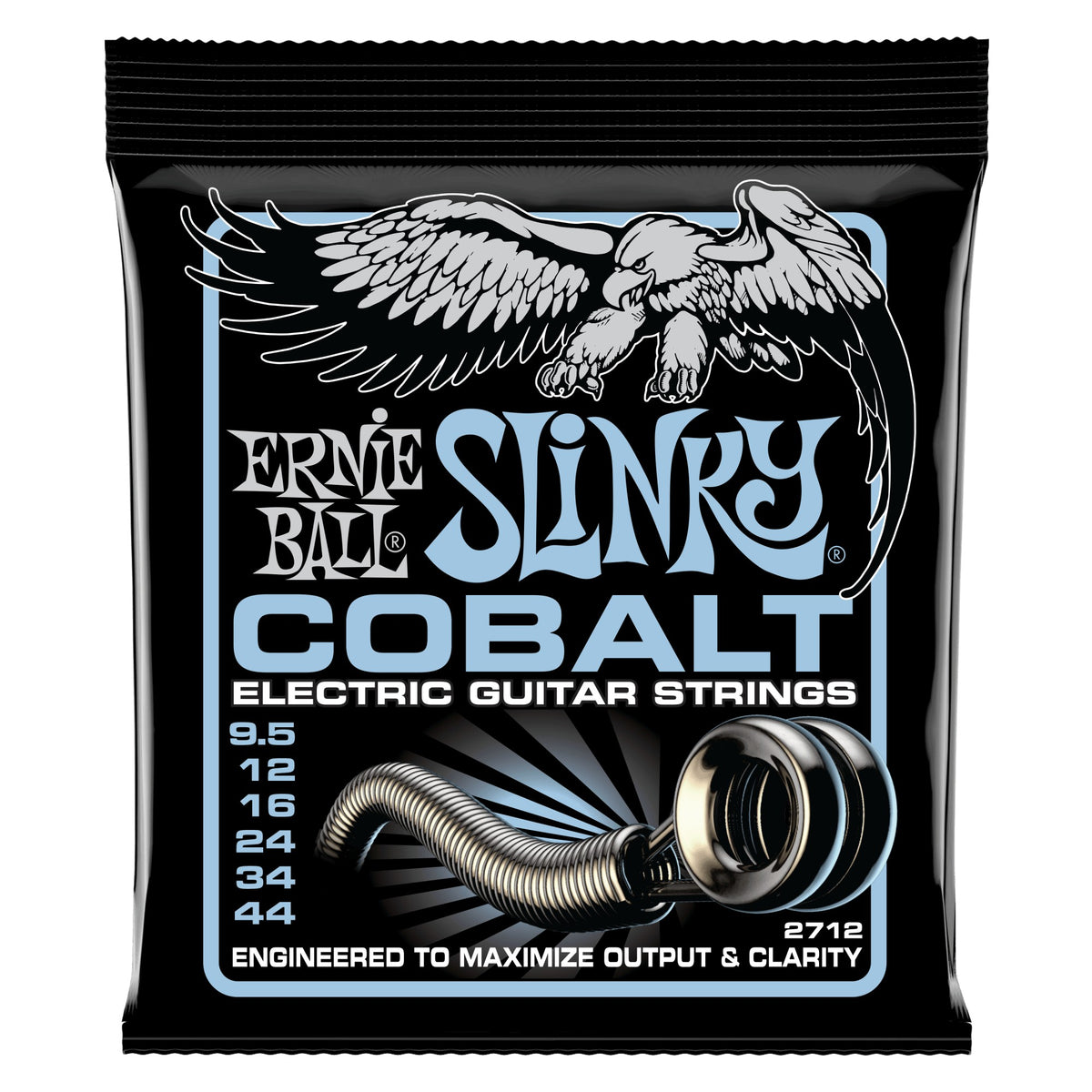 Dây Ernie Ball 2712 Primo Slinky Cobalt 9.5-44 – bao bì mặt trước