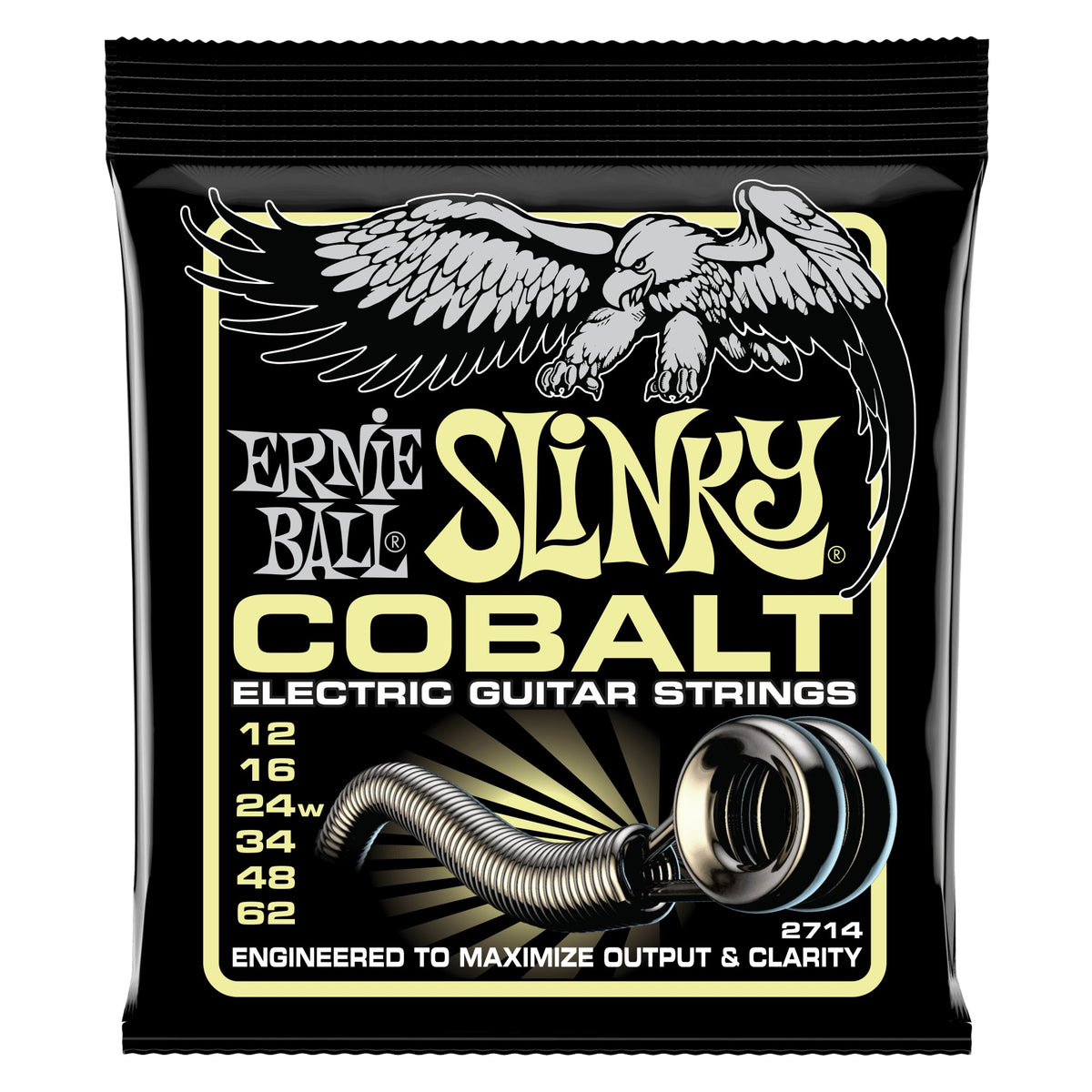 Dây Ernie Ball 2714 Mammoth Slinky Cobalt 12-62 – bao bì mặt trước